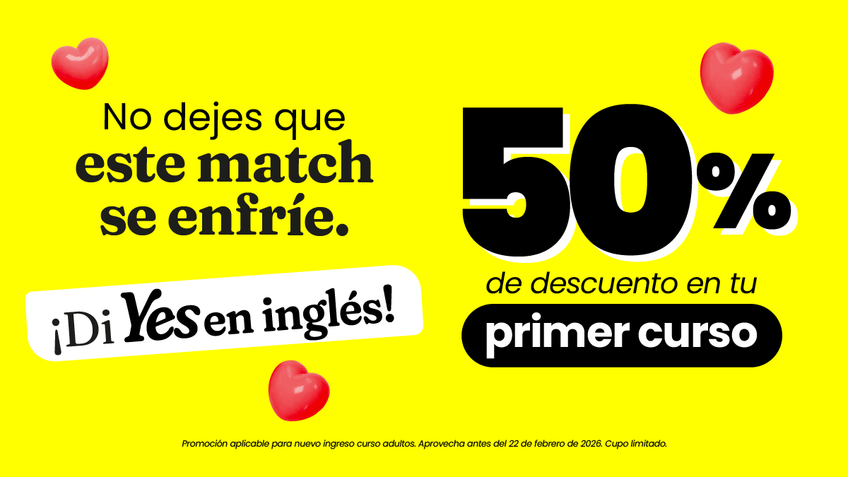 50% de descuento en tu primer curso