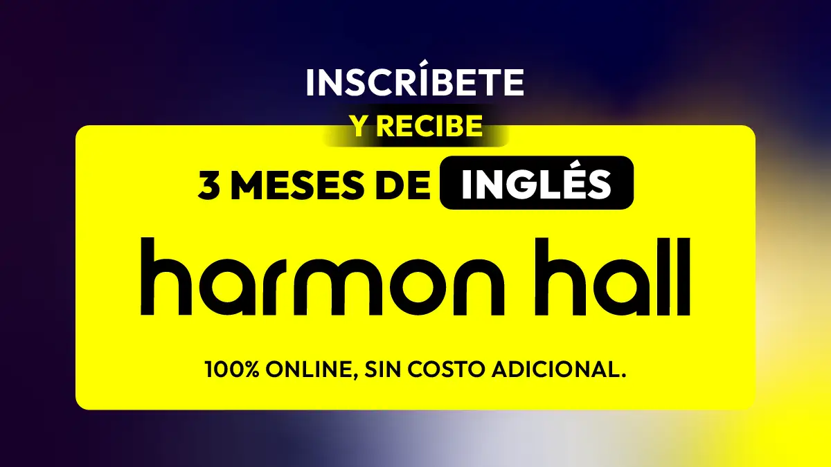 Inscríbete y obtén 3 meses gratis de inglés en Harmon Hall Online